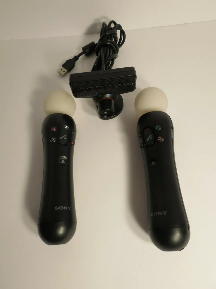 2x Sony Move Controller Pair Playstation 3 &amp; 4 PS3 PS4 VR CECH-ZCM1U B | eBay