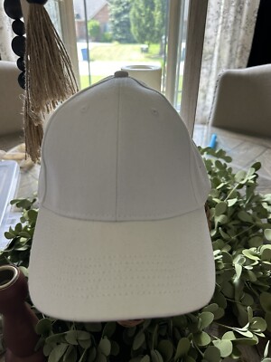 ANVIL BLANK WHITE PLAIN ADJUSTABLE  CURVE BASEBALL HAT CAP Crafting
