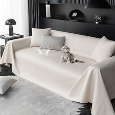 Fully Waterproof Sofa Throw Cover PU Leather Couch Protector Slipcover Blanket