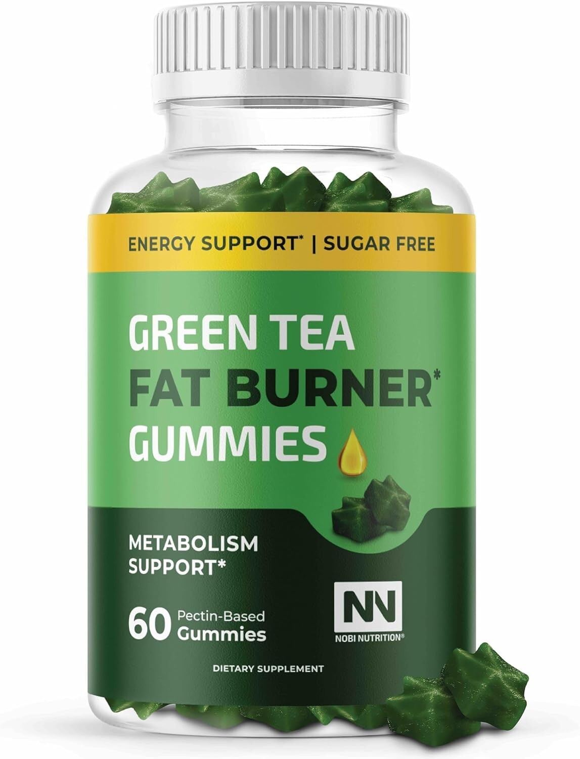 Fat Burner Gummies For Weight Loss Metabolism Boost, 60