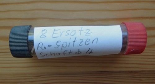 Reißnadel Ø 10 mm x 170 lang, mit Hartmetall-Spitzen, Ø 4 mm auswechselbar, rob - Bild 4 von 4