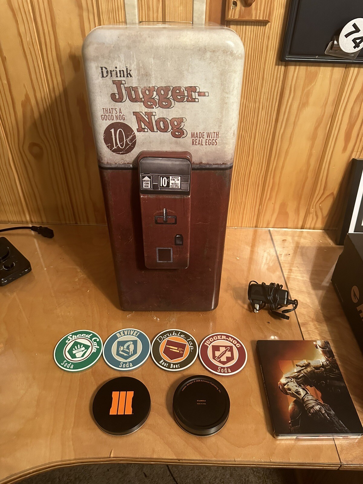 Juggernog Mini Fridge Call Of Duty Black Ops 3 (WORKING) w/ COASTERs & Hard Case eBay
