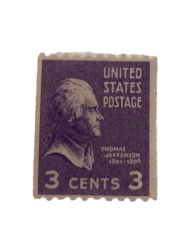 1932 George Washington 3 Cent Stamp Purple U.S. Old Vintage