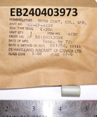 De Havilland DHC-2 Beaver Bushing PN: C2CF1207 (EB240403973)