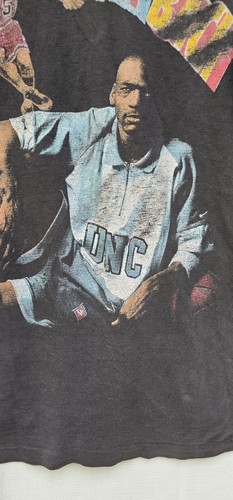 Vintage Michael Jordan Rap T Shirt Mens 90s Bootleg Chicago Bulls - Picture 9 of 15
