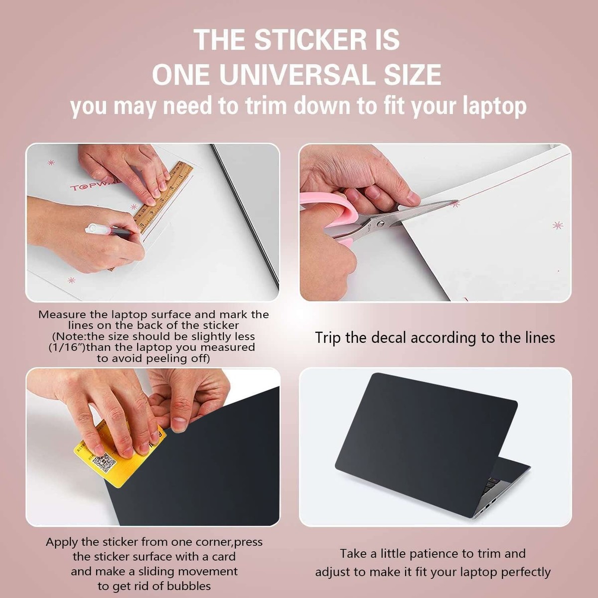 Skin Adesiva Laptop Riusabile - Sticker Protettivo 11-15,6 Pollici | Design Dreamcatcher Net - Foto 8