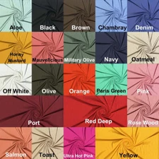 DTY Brushed Rib 8 x 5 Ganges Knit DBP Solid Fabric - Stretchy Soft Sewing Fabric