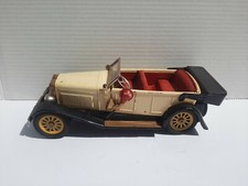 Rare 1950'S Antique Touring Car Cabriolet IN Sheet Metal tin Friction TOY HORN