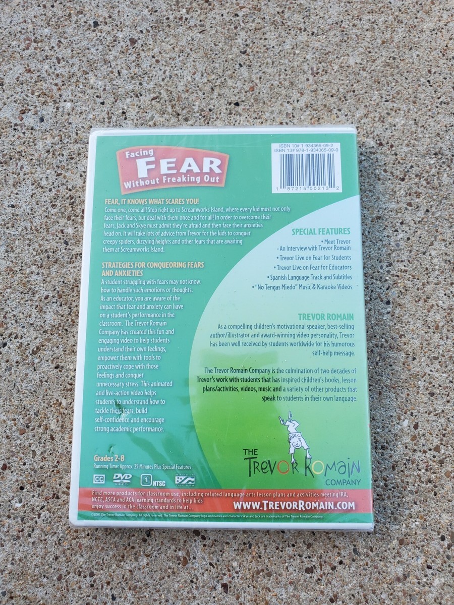 Trevor Romain: Facing Fear Without Freaking Out - DVD - New Sealed