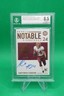 2020 Encased Rookie Notable Signatures /75 Antonio Gibson Auto BGS 8.5/10 GS1