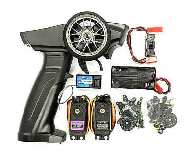 2.4GHZ 3CH RC Complete Controller Set + Servos, Battery Clip and Switch - UK