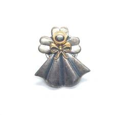 Guardian Angel With Bow Shamrock Design Pin Lapel Kat's Creations