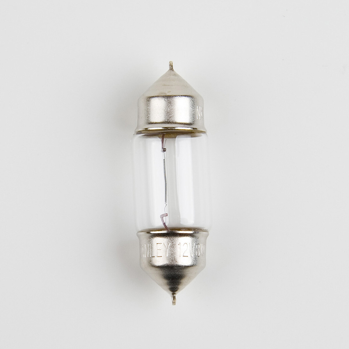 Stanley A3173B 12V 8W T10X31 Clear Auto Bulb, Made in Japan
