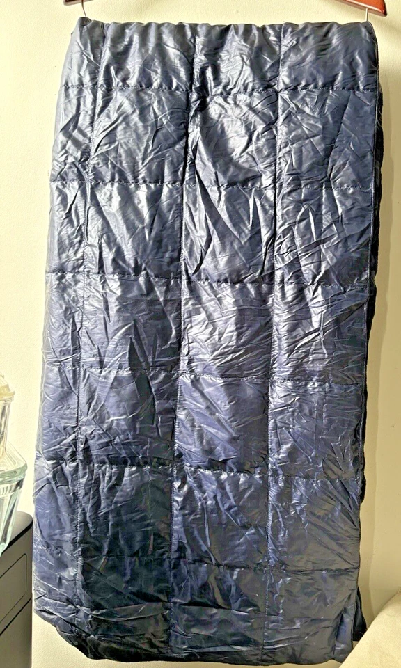 双黑色钻石可打包 80% 下抛 60 英寸 x 70 英寸超轻海军蓝二手状况完好 — 第 2/4 张图片