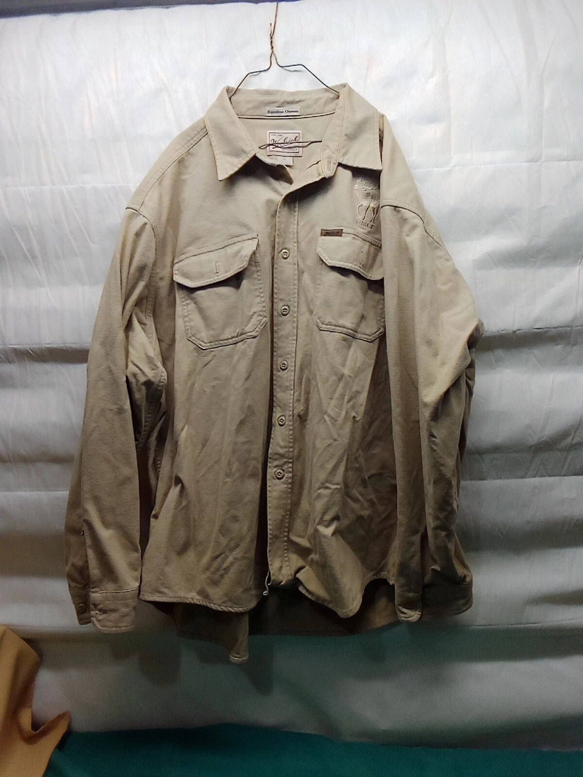Woodrick Original Outdoor Wear Men's 2XL 100% Cotton Long Sleeve Shirt
