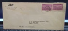 Vintage Period Used Cover with Two 3¢ 50th Anniversary of Statehood - US Stamps
