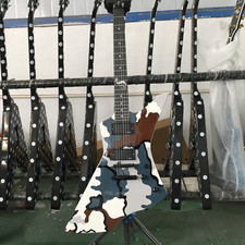 James Hetfield Snakebyte Explorer Electric Guitar Hh Pickups Snake Inlay Soild