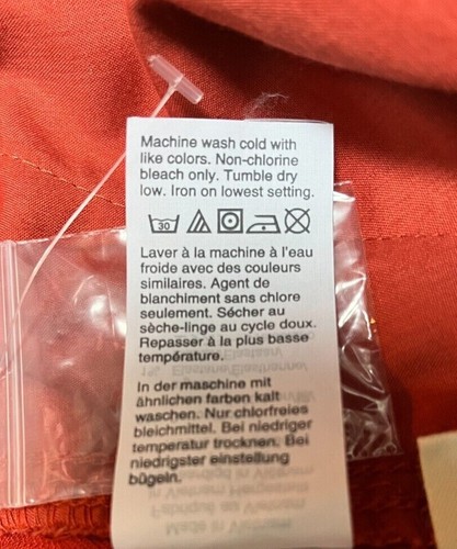 Madewell Shorts Womens Orange High Waist Elastic Waist Size XX-Small NWOT - Picture 9 of 10