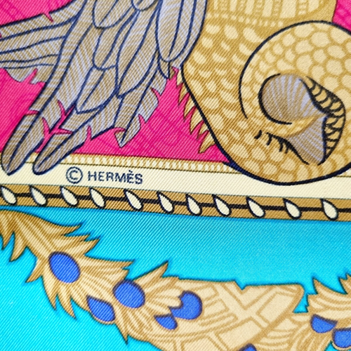 RARE VINTAGE HERMES Silk Scarf "Les Bissone de Venise" Carre 90 by Annie Faivre - Picture 12 of 15