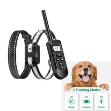 2600 FT Remote Dog Shock Training Collar Rechargeable Waterproof LCD Pet Trainer