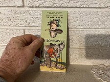 Stetson Hats Dave Jones Cowboy Supersized Advertising Matchbook Cody Wyoming