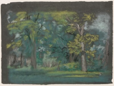 Trees 1910 Arthur B. Davies Art Print   American Tonalist Symbolist Landscape