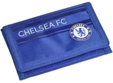 Image of CHELSEA FC WALLET TRI FOLD FLASH WALLET WHITE TRIM GIFT NEW
