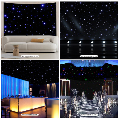 20x10FT Star Stage Backdrop LED Star Curtain Background Starry Sky DMX512 Remote