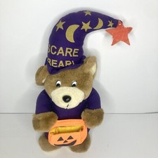 Vintage Scare Bear Halloween Bear Plush Stuffed Animal Toy Witch Wizard 13  