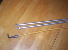 Snow Plow Blade Guide Markers Bolt on (2 new metal 24") and 1 flexi yellow 26"