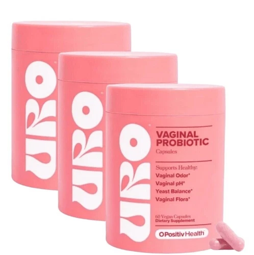 3 PACK URO O Positiv Vaginal Probiotics for Women pH Balance w/ Prebiotic 180 ct - Picture 1 of 5
