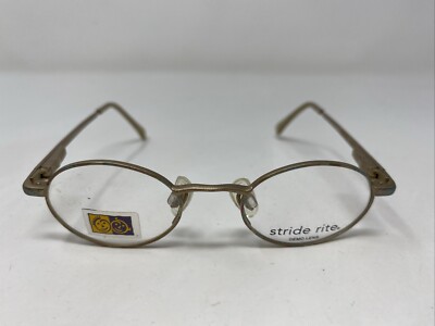 Stride Rite SR-1 203 37-16-120 Shiny Yellow Gold Full Rim Eyeglasses Frame  I98