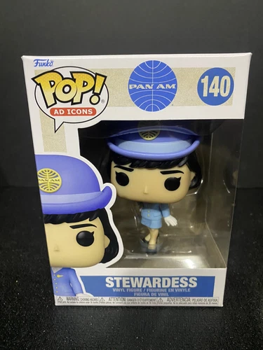 FUNKO POP ! STEWARDESS 140 PAN AM POP AD ICONS X01