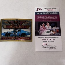 1990 WINSTON CHAMP ACRYLIC SET 20 signed Dale Earnhardt Richard Petty JSA COAs