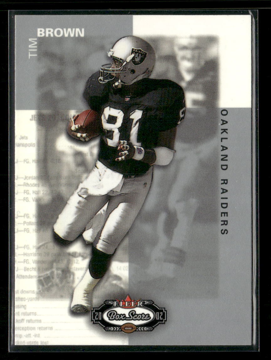 Tim Brown 2002 Fleer Box Score #4