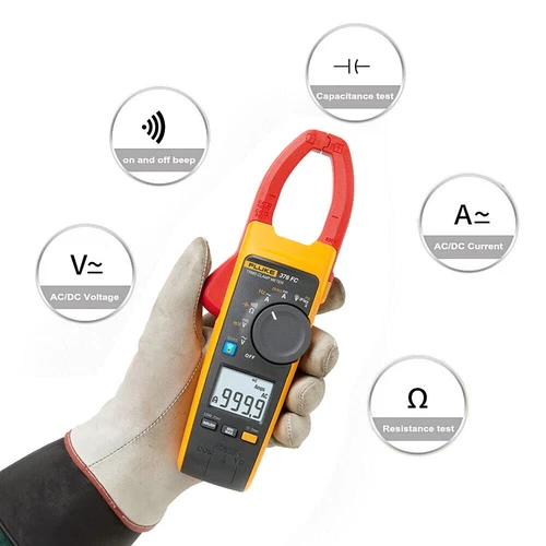 Fluke 376 FC 1000 Amp AC & DC True RMS Clamp Meter with iFlex Probe & Bluetooth - Picture 4 of 6