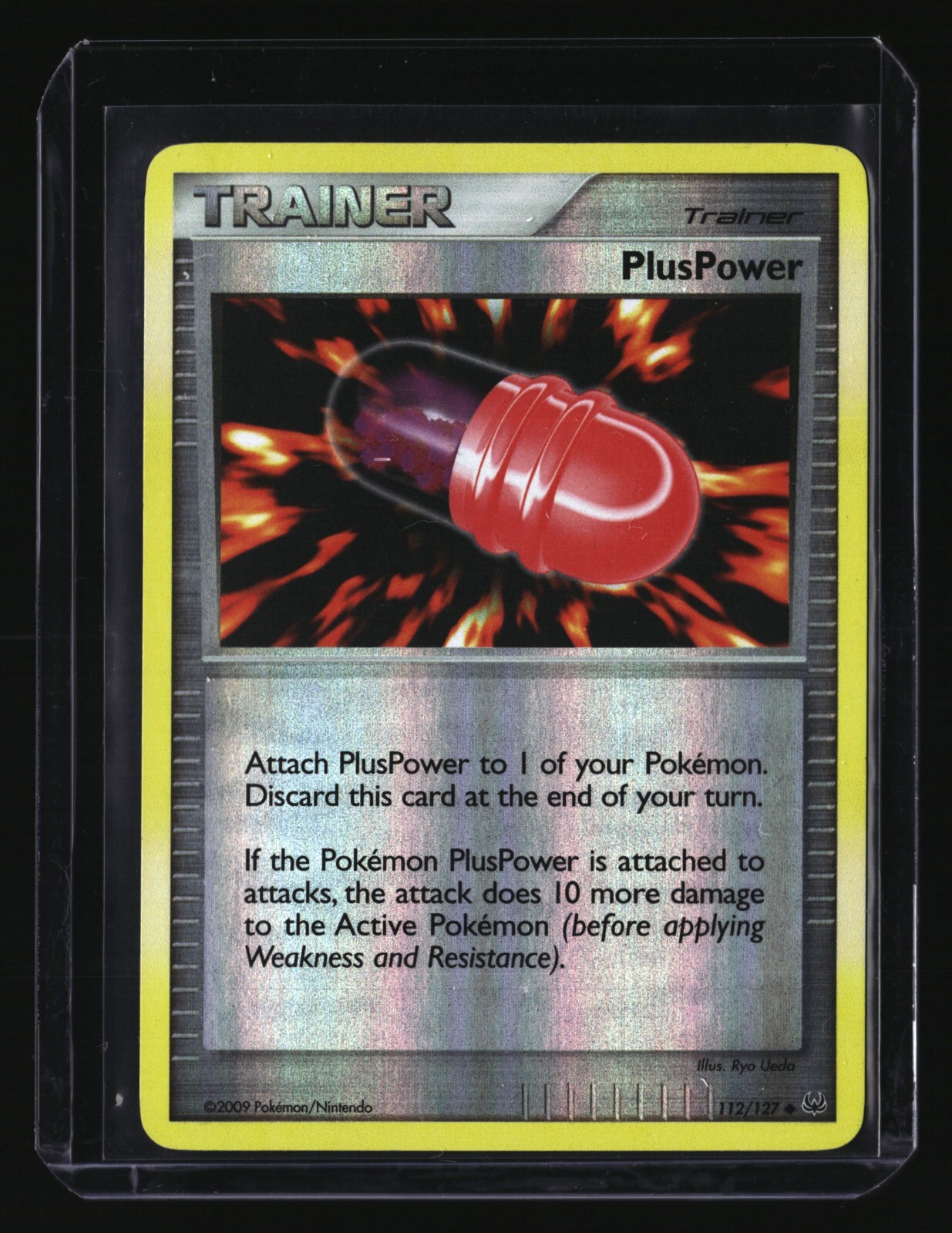 Pokemon PLUSPOWER  112/127 Reverse Holo (2009 Platinum) LP/Light Play
