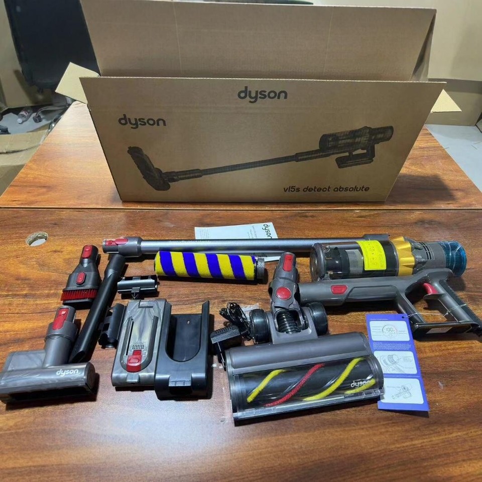 Dyson V15 Detect Absolute Stick Vacuum Cleaner (Gold) 885609030913 eBay