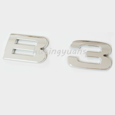 For ALPINA LOGO B3 Letterings Number Rear Emblem Badge Sticker Nameplate Chrome
