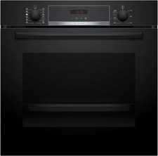 Image of Bosch Single Oven Black HQA574BB3B Series4 Electric Pyrolytic A Graded (B-67138)