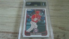 2012 BOWMAN #10 ROOKIE CARD BRYCE HARPER GMA 9 MINT. rookie card picture