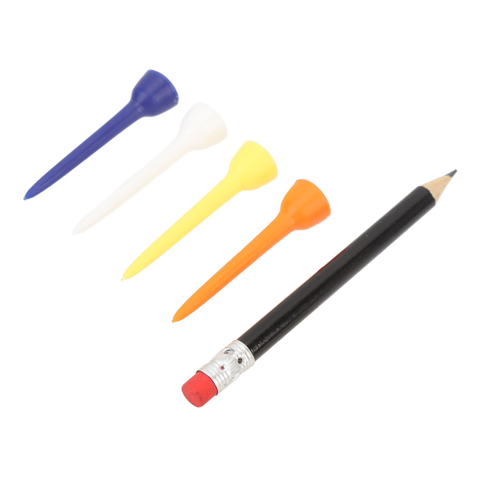 Club Tees Holder with 12pcs Tees 2pcs Ball Position Markers Divot Tool Pencil
