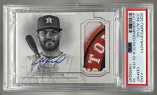 Jose Altuve 2020 Topps Dynasty #DAP-JA3 Silver GU Logo Patch Auto 3/5 PSA 10