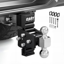 Omt Tow Stow Adjustable Trailer Hitch Ball Mount 2 Receiver 5 Drop 15000gtw