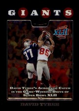 David Tyree 2008 Topps Chrome #TC152 Super Bowl Game Winning Catch Giants