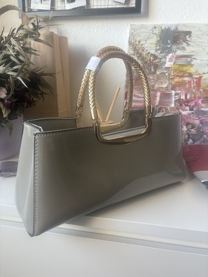 Damen Tasche (Abendclutch) Hellgrau