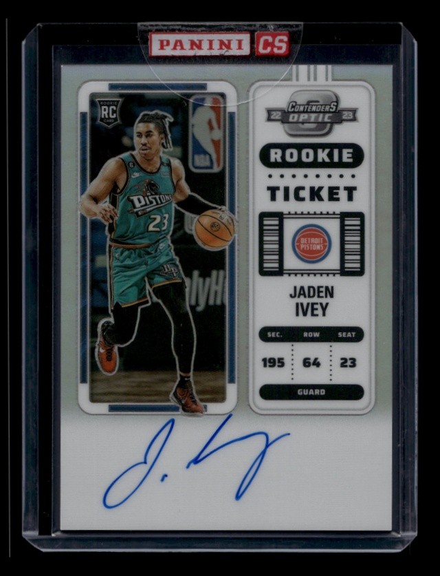 2022-23 Contenders Optic Basketball Jaden Ivey #139 Rookie Silver Auto