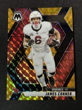 2025 Panini Mosaic - James Conner #227 Choice Black Gold Mosaic Prizm /8
