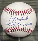 DAVE WINFIELD Signed Rawlings OMLB Baseball Drafted In 3 Sports Inscription JSA