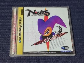 Samsung Saturn Sega Nights Into Dreams Retro Game Box Set Korea Version Console